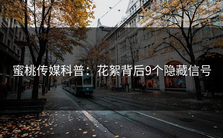 蜜桃传媒科普：花絮背后9个隐藏信号